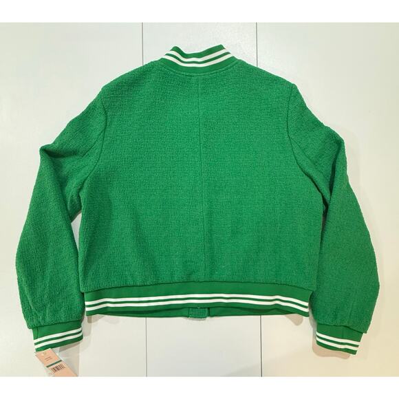 Nanette Lepore NWT  Bomber Jacket  Lily Pad Green Womens Size 16 (110) - Picture 7 of 11